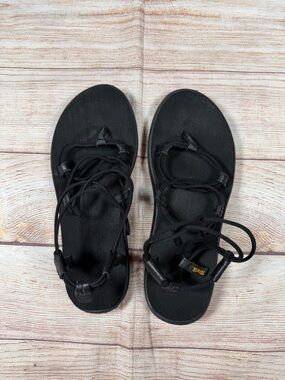 Teva Black Women's Lace-Up Sport Sandals Gorpcore Granola